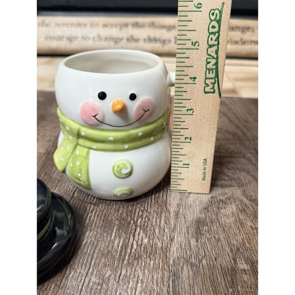 Snowman Mug With Lid Microwave Safe Cute Christmas - Picture 5 of 5